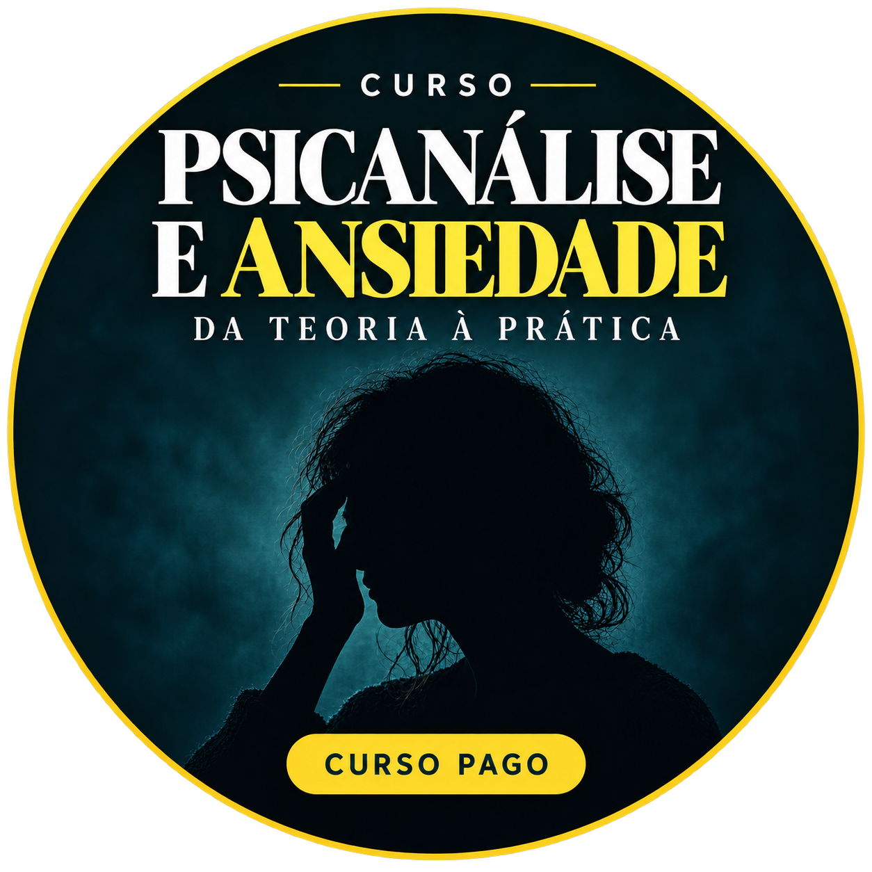 Identidade visual do curso Psicanálise e Ansiedade: da Teoria à Prática